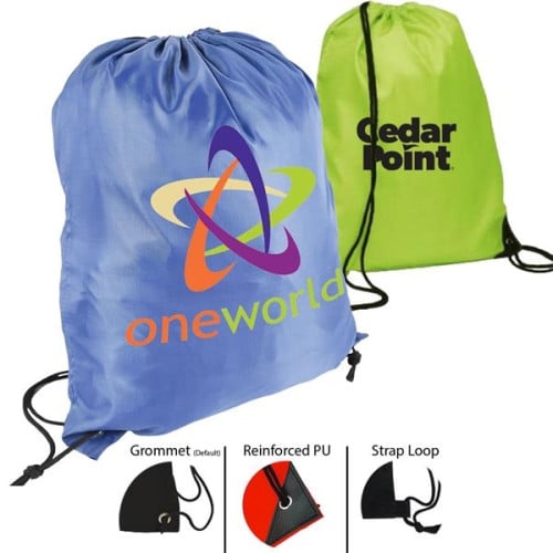 210d polyester clearance drawstring bag