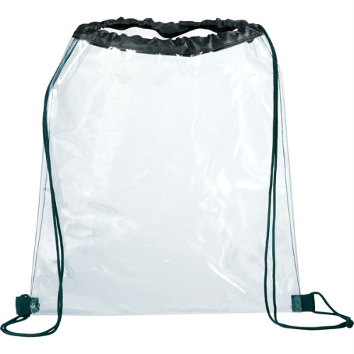 transparent drawstring bag