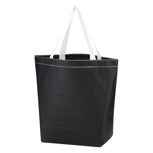 Leather look 2025 tote bag