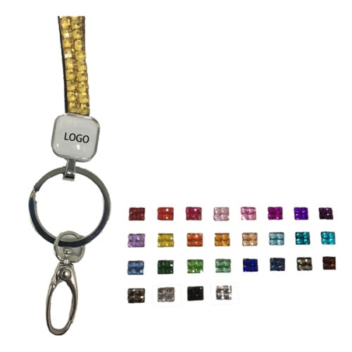 Custom Printed Full Color Rhinestone Lanyard